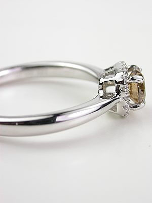 Elegantly Simple Champagne Diamond Engagement Ring