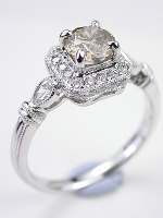 Champagne Diamond Engagement Ring