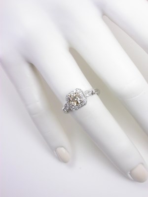 Champagne Diamond Engagement Ring