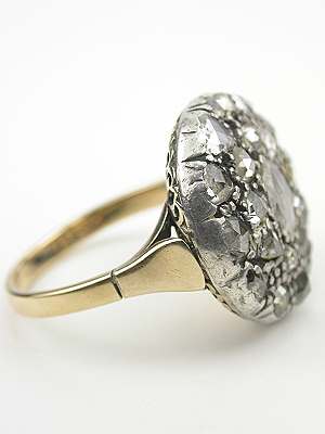 Antique Georgian Rose Cut Diamond Ring