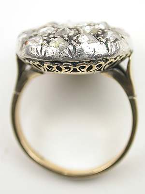 Antique Georgian Rose Cut Diamond Ring