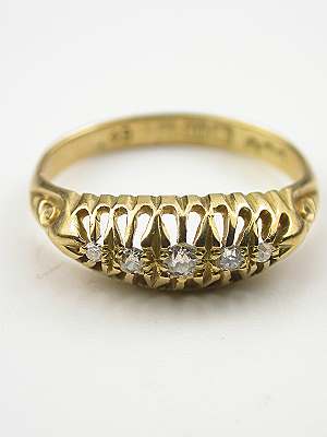 Late Victorian Diamond Wedding Ring