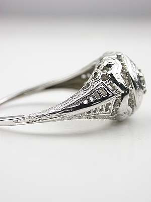 Old European Cut Diamond Edwardian Antique Ring