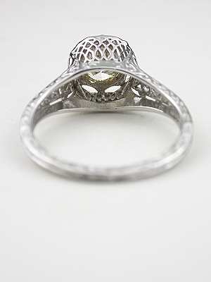 Old European Cut Diamond Engagement Ring