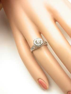Old European Cut Diamond Engagement Ring