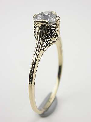 1920s Old European Cut Diamond Engagement Ring