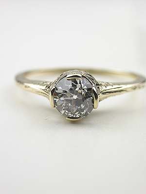 1920s Old European Cut Diamond Engagement Ring