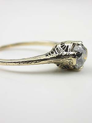 1920s Old European Cut Diamond Engagement Ring