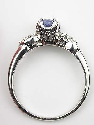 Blue Sapphire Engagement Ring