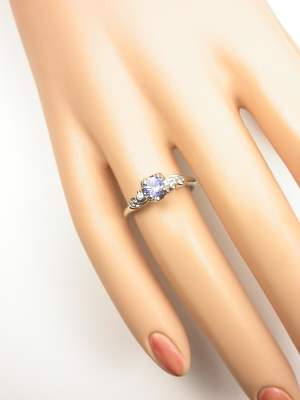 Blue Sapphire Engagement Ring