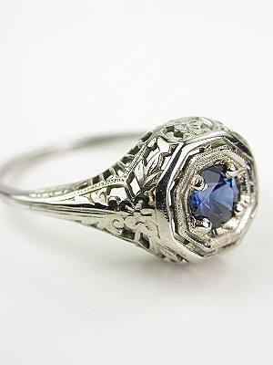 Edwardian Antique Sapphire Engagement Ring