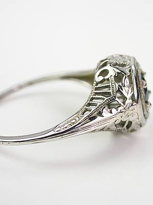 Edwardian Antique Sapphire Engagement Ring