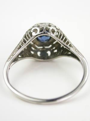 Edwardian Antique Sapphire Engagement Ring