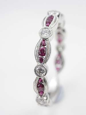 Ruby and Diamond Wedding Ring