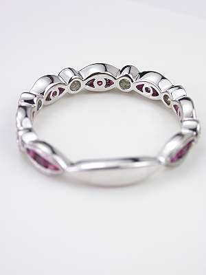 Ruby and Diamond Wedding Ring