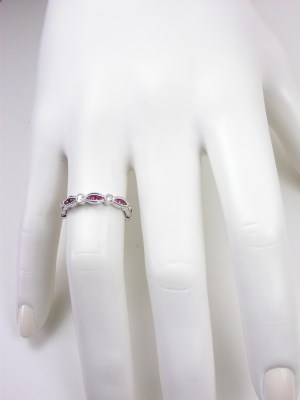 Ruby and Diamond Wedding Ring