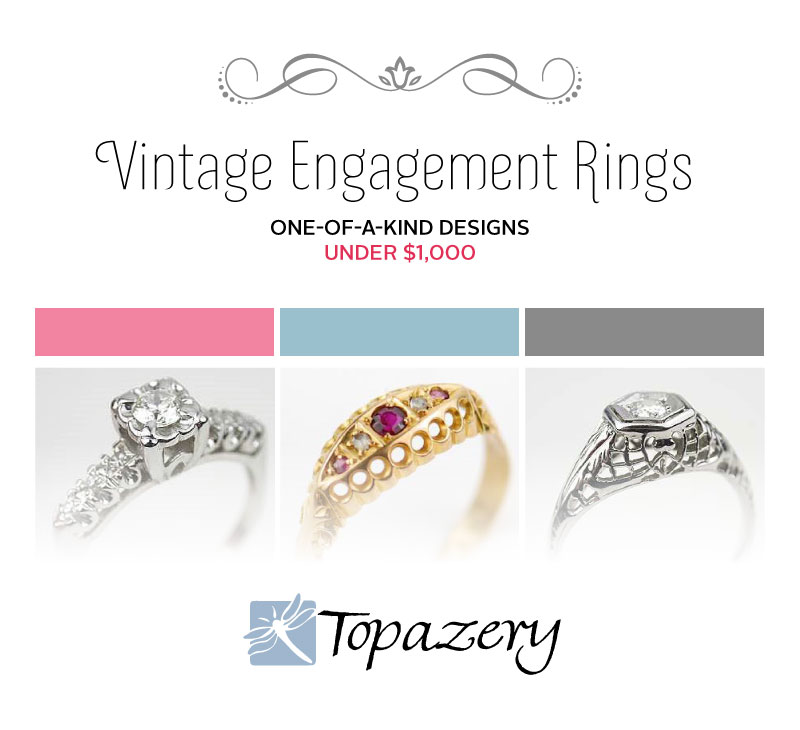 Vintage Engagement Rings on a Budget