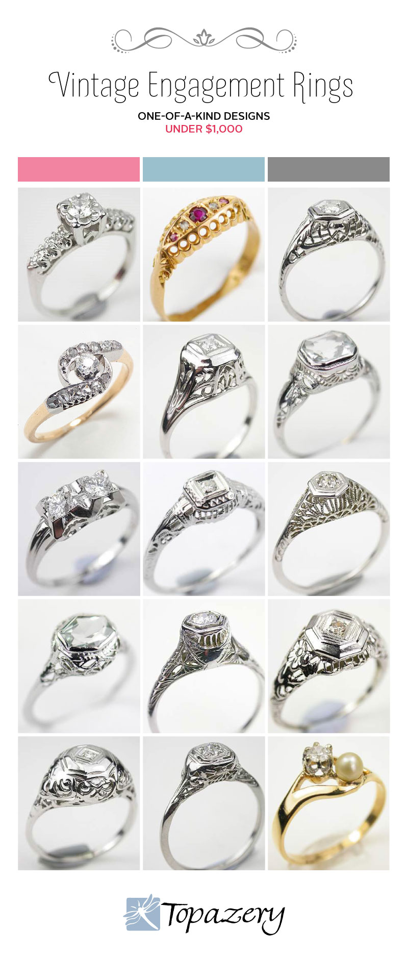 Vintage Engagement Rings on a Budget