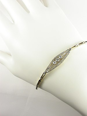 Diamond Bracelet in the Art Deco Style