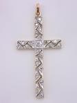 Filigree and Diamond Vintage Cross