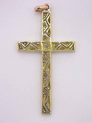 Filigree and Diamond Vintage Cross