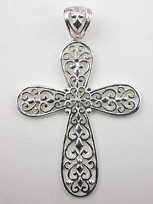 Filigree Vintage Style Cross Necklace