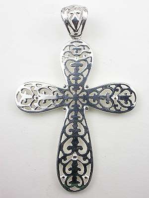 Filigree Vintage Style Cross Necklace