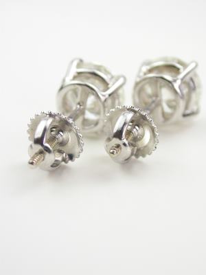 Vintage Style Diamond Earrings