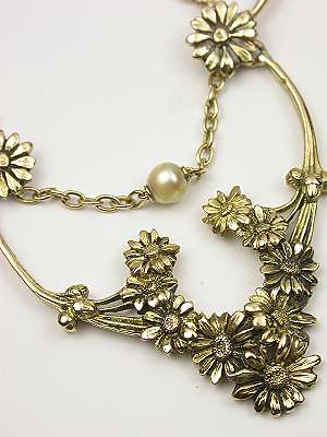 Victorian Swag and Floral Necklace