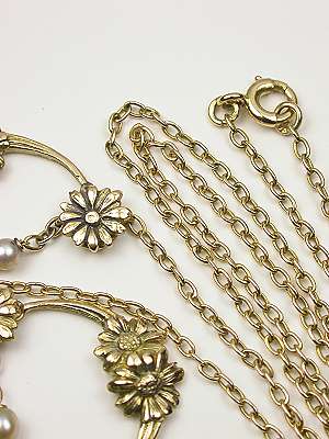 Victorian Swag and Floral Necklace