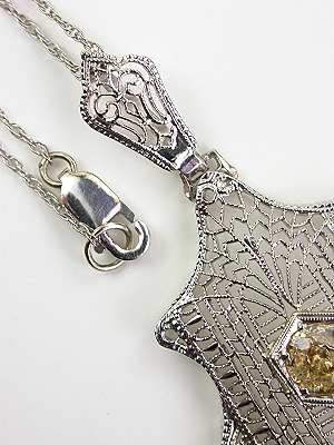 Edwardian Filigree Antique Pendant