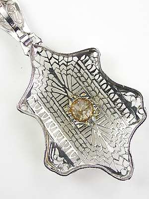 Edwardian Filigree Antique Pendant