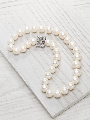 South Sea Pearl Necklace with Vintage Clasp