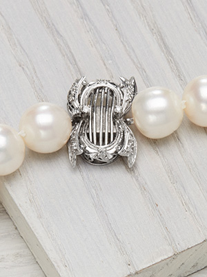 South Sea Pearl Necklace with Vintage Clasp