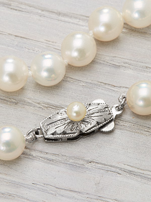 Vintage Necklace with Akoya Pearls