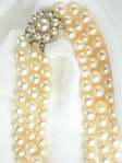 Three Strand Pearl Necklace