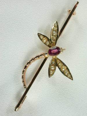 Arts and Crafts Dragonfly Pin