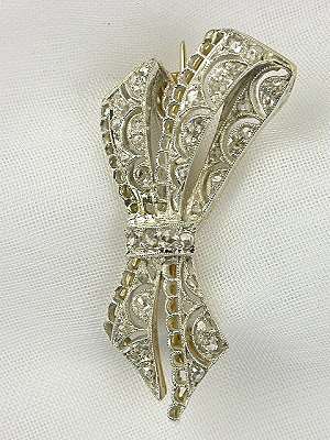 Victorian Diamond Antique Brooch