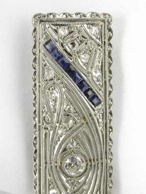 Edwardian Filigree Antique Pin