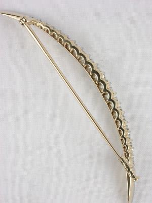 Victorian Antique Crescent Brooch