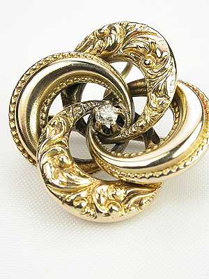 Victorian Handwrought Antique Brooch