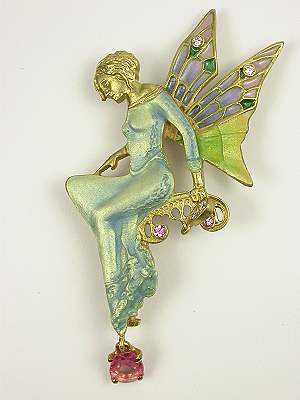 Art Nouveau 1910 Fairy Brooch