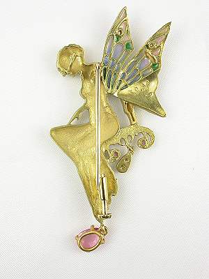 Art Nouveau 1910 Fairy Brooch