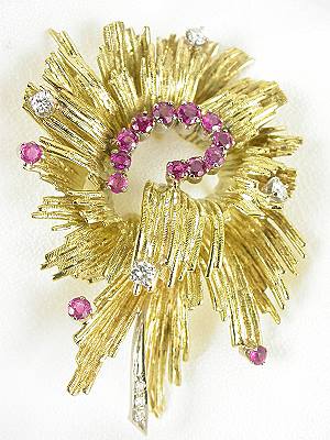 1960s Starburst Vintage Brooch