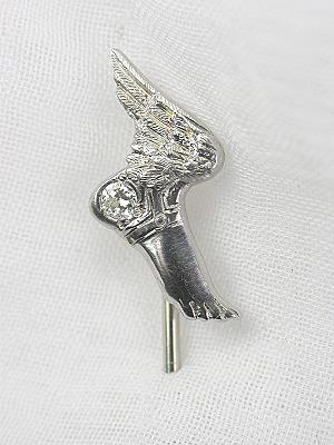 Art Nouveau Winged Foot Antique Stick Pin