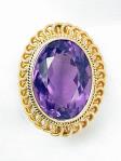 Amethyst Vintage Brooch