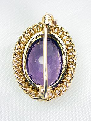 Amethyst Vintage Brooch