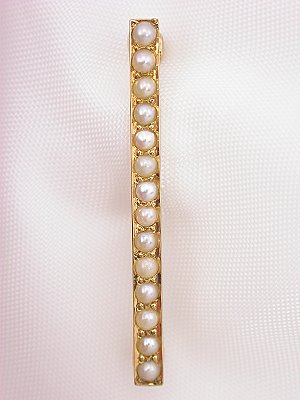 Antique Pearl Bar Pin, Circa 1885