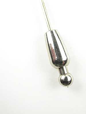 Black Onyx and Diamond Antique Stick Pin