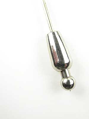 Black Onyx and Diamond Antique Stick Pin